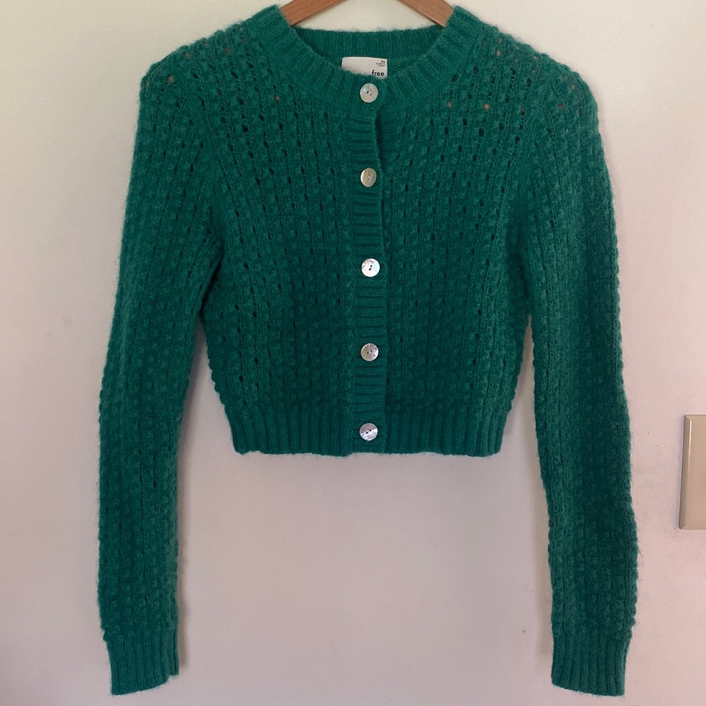 Wilfred Free (Aritzia) Green Cardigan
